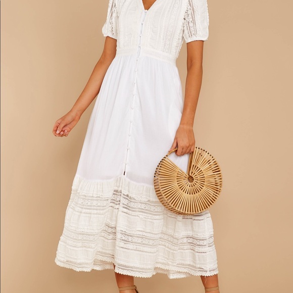 White Lace Dress - Picture 6 of 8